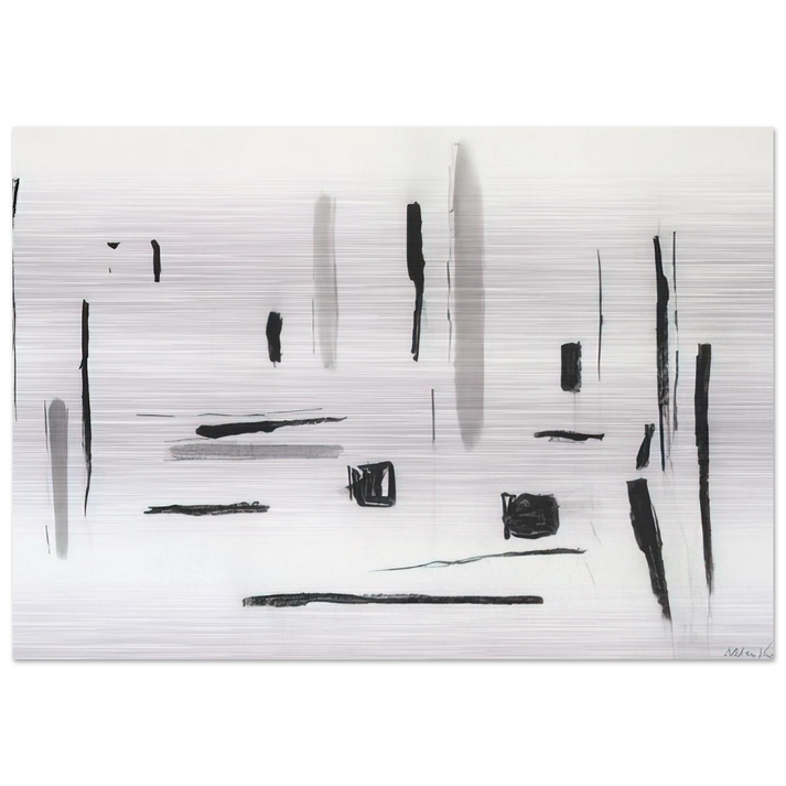 UNTITLED 1977 - Esteban Vicente Brushed Aluminum Print - 70x100 cm / 28x40 inches | Esteban Vicente Aluminum Print | Esteban Vicente Prints
