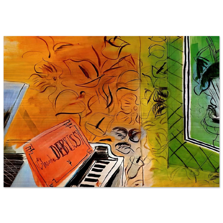 HOMAGE TO CLAUDE DEBUSSY 1952 - Raoul Dufy Brushed Aluminum Print - 70x100 cm / 28x40 inches | Raoul Dufy Aluminum Print | Raoul Dufy Prints