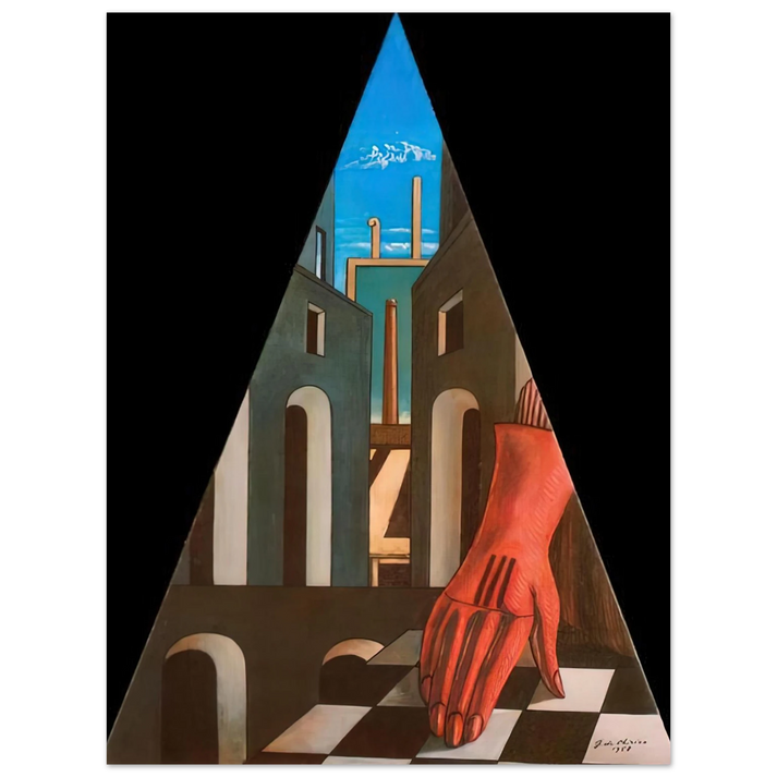 Giorgio de Chirico - METAPHYSICAL TRIANGLE 1958 75x100 cm / 30x40inches Fine Art Poster