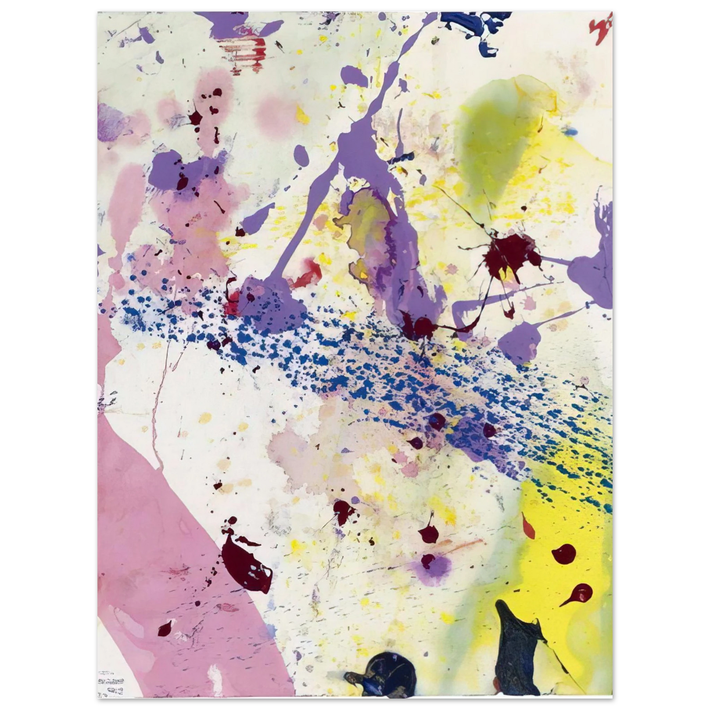 Sam Francis - Untitled SF 90-342 75x100 cm / 30x40inches Fine Art Poster