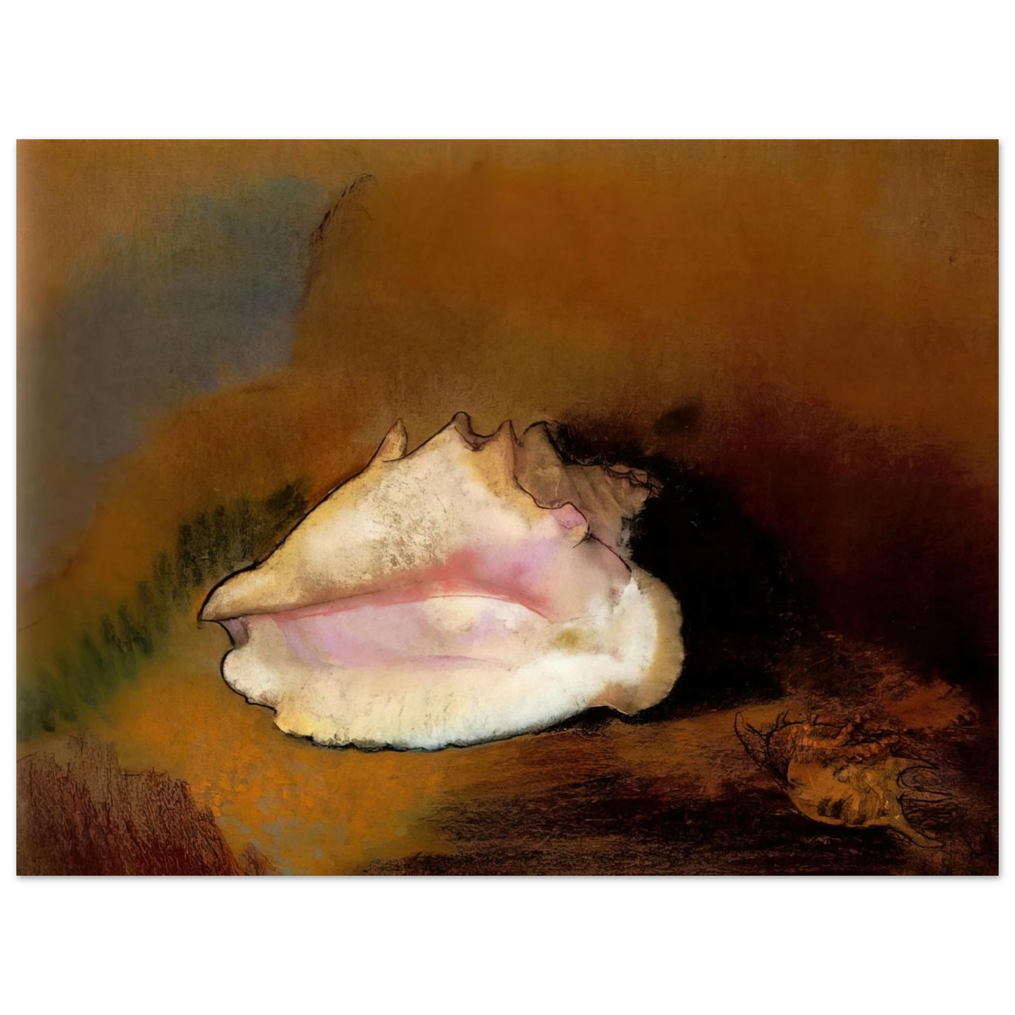 Odilon Redon - THE SEASHELL 1912 1 75x100 cm / 30x40inches Fine Art Poster