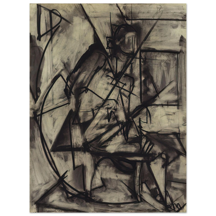 Lee Krasner - Seated Nude 75x100 cm / 30x40inches Fine Art Poster