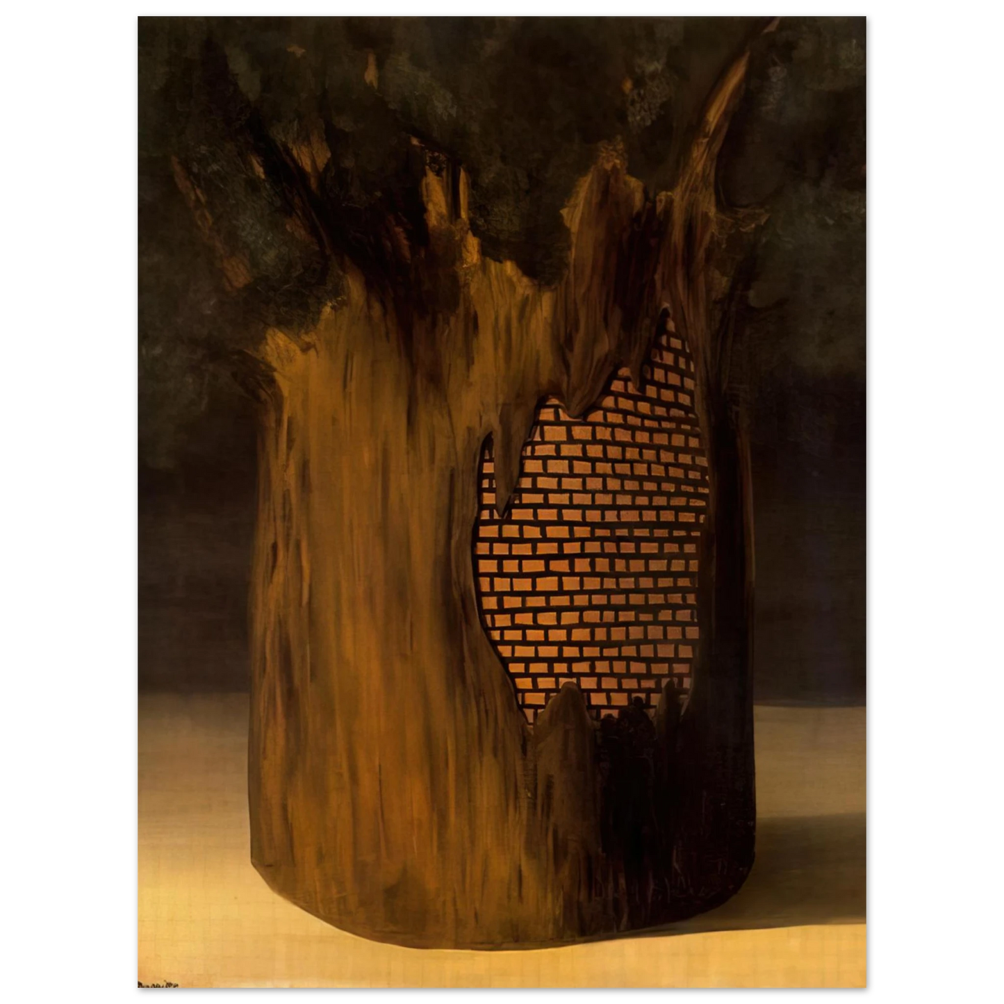 Rene Magritte - THRESHOLD OF FOREST 1926 75x100 cm / 30x40inches Fine Art Poster