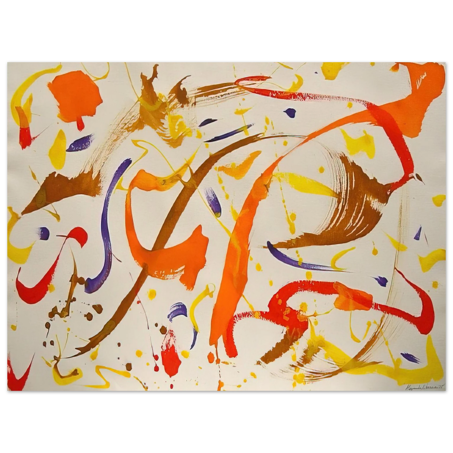 Alexander Liberman - Untitled Abstract - 1975 75x100 cm / 30x40inches Fine Art Poster