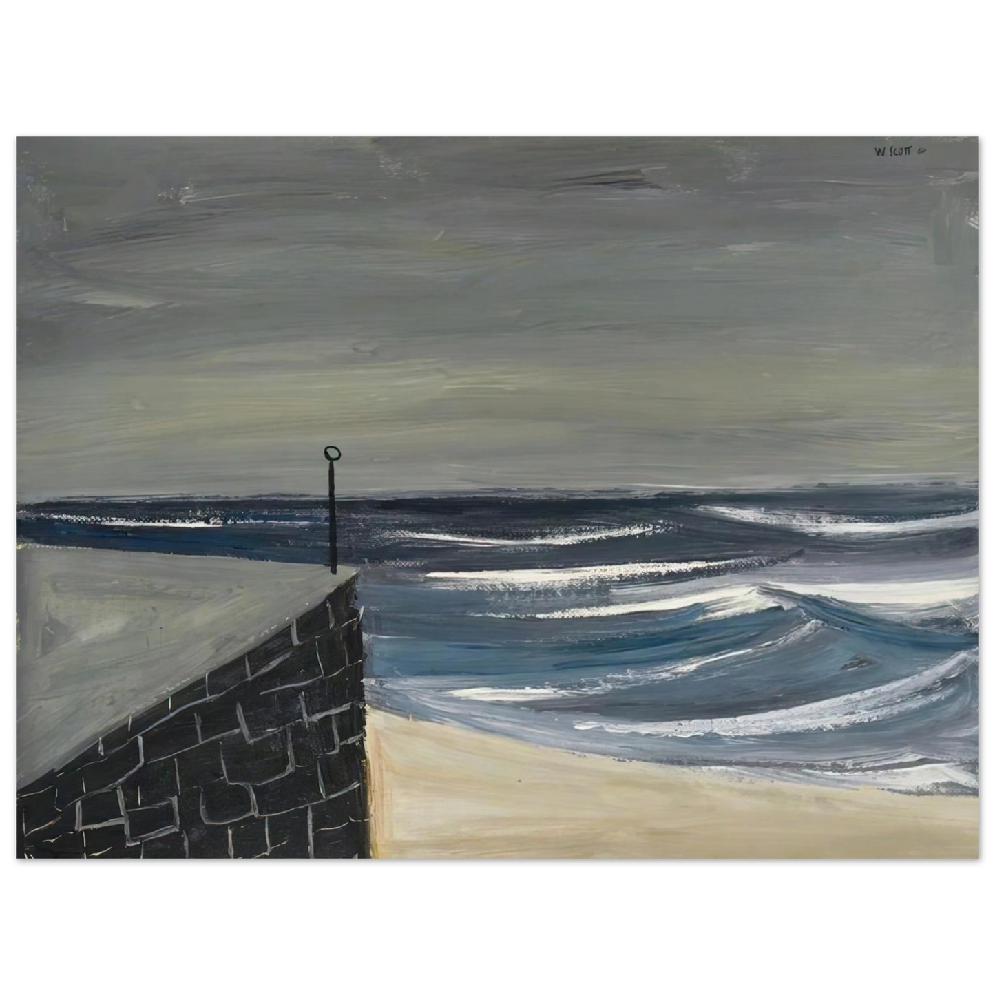 William Scott - Sennen - 1950 75x100 cm / 30x40inches Fine Art Poster