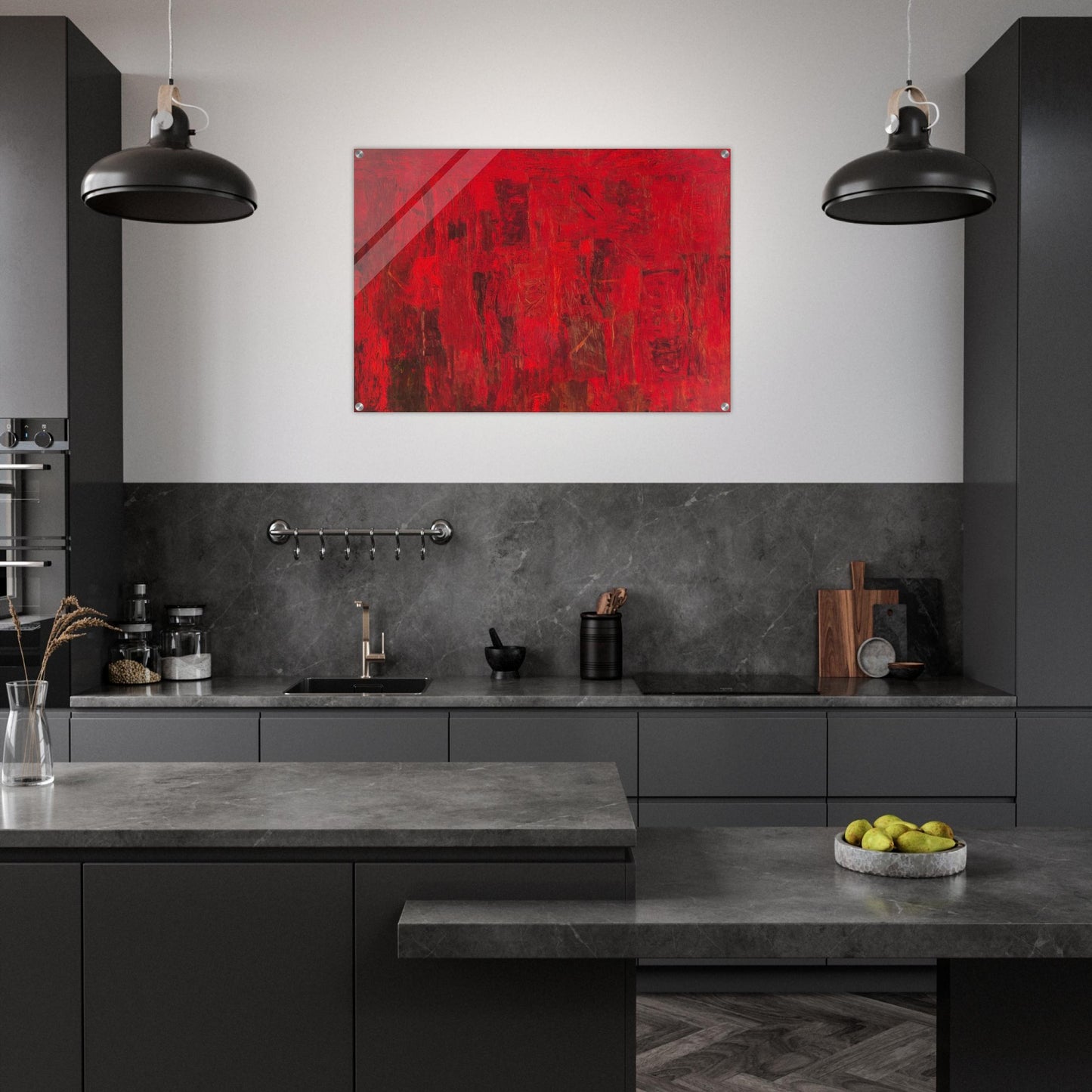 RED PAINTING 1950 - Philip Guston Acrylic Print - 70x100 cm / 28x40″ inches