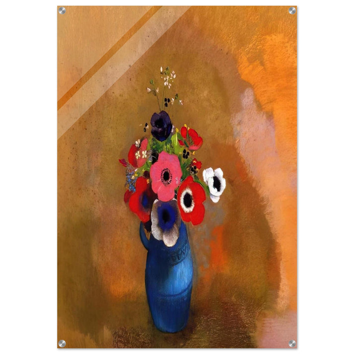 BOUQUET OF ANEMONES - Odilon Redon Acrylic Print - 70x100 cm / 28x40″ inches