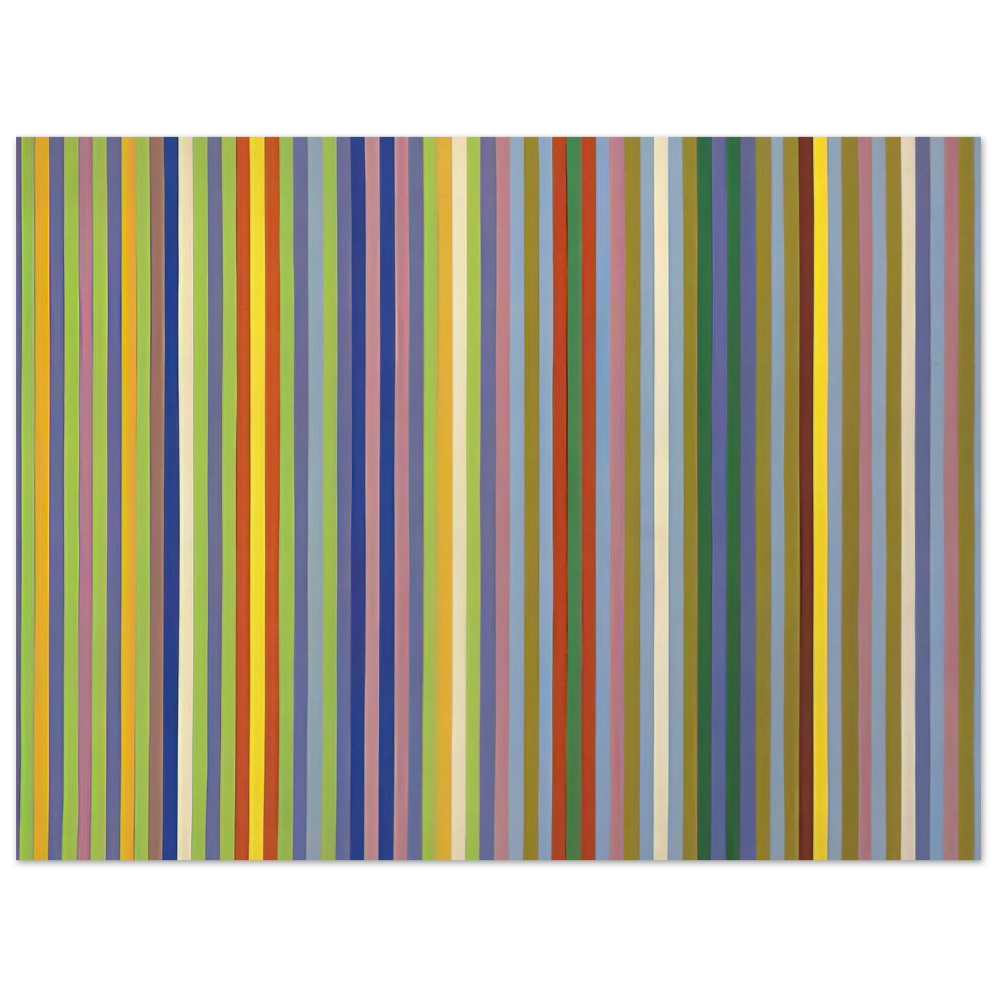 Gene Davis - Lemon Ice - 1965 75x100 cm / 30x40inches Fine Art Poster