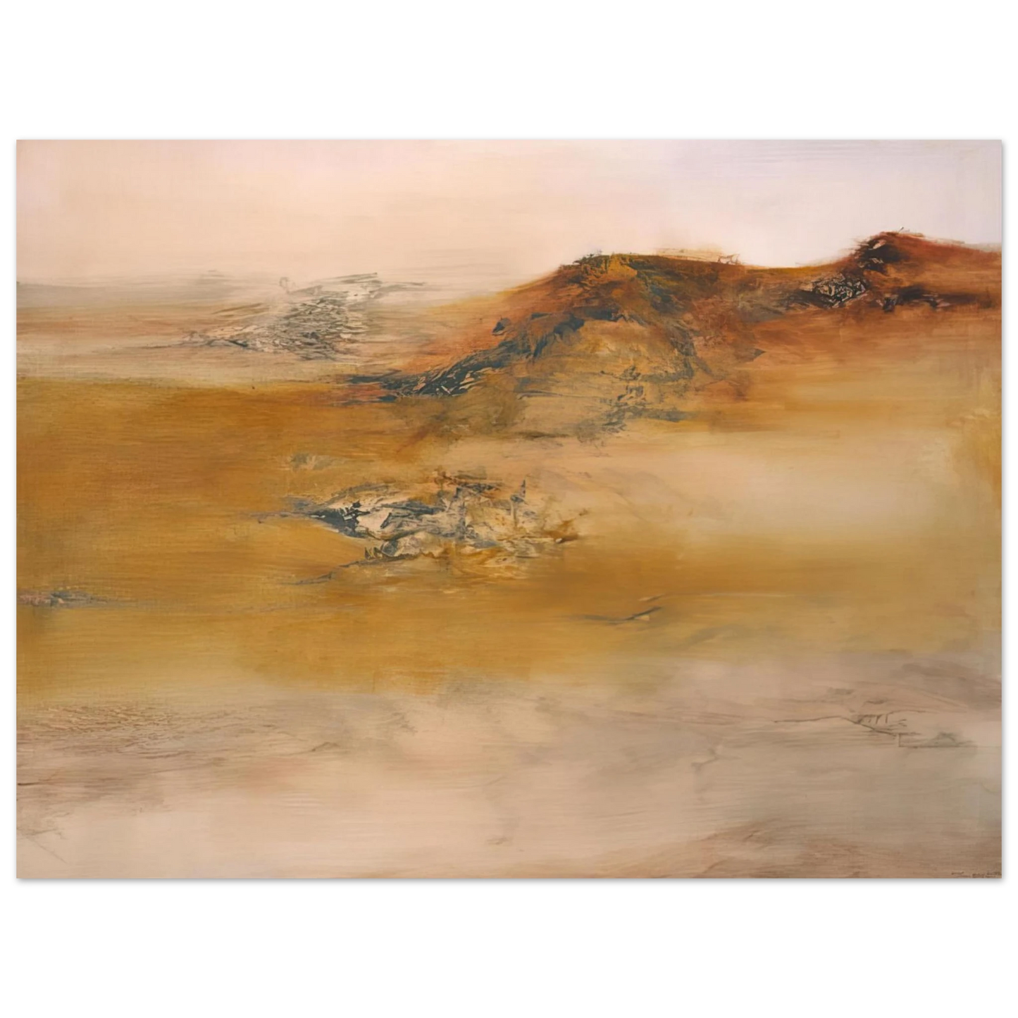 Zao Wou-Ki - 19 10 2001 2001 75x100 cm / 30x40inches Fine Art Poster