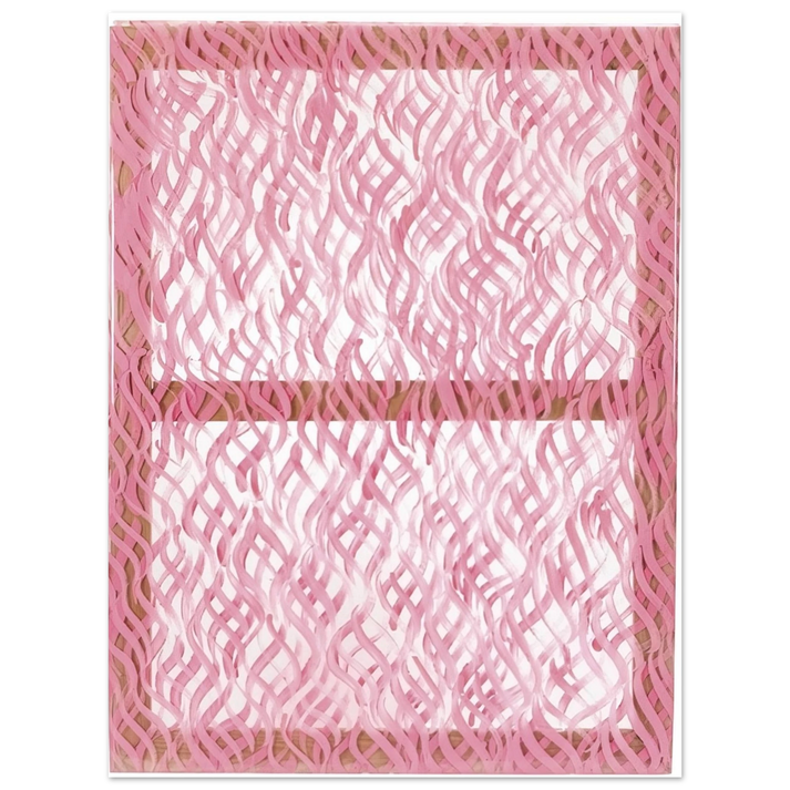 Carla Accardi - Segni rosa - 1967 75x100 cm / 30x40inches Fine Art Poster