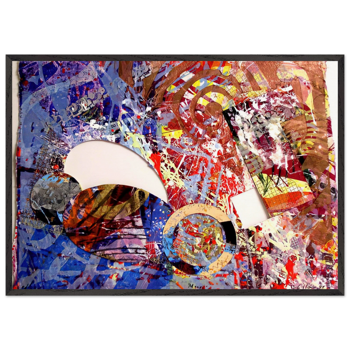 Manet I - Sam Gilliam 70x100 cm / 28x40 inches Framed Art Print – Black Wooden Frame