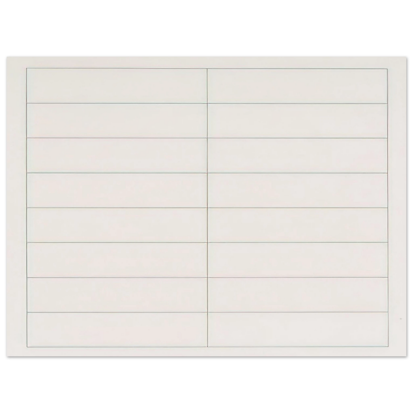 Agnes Martin - On a clear day, #2 75x100 cm / 30x40inches Fine Art Poster
