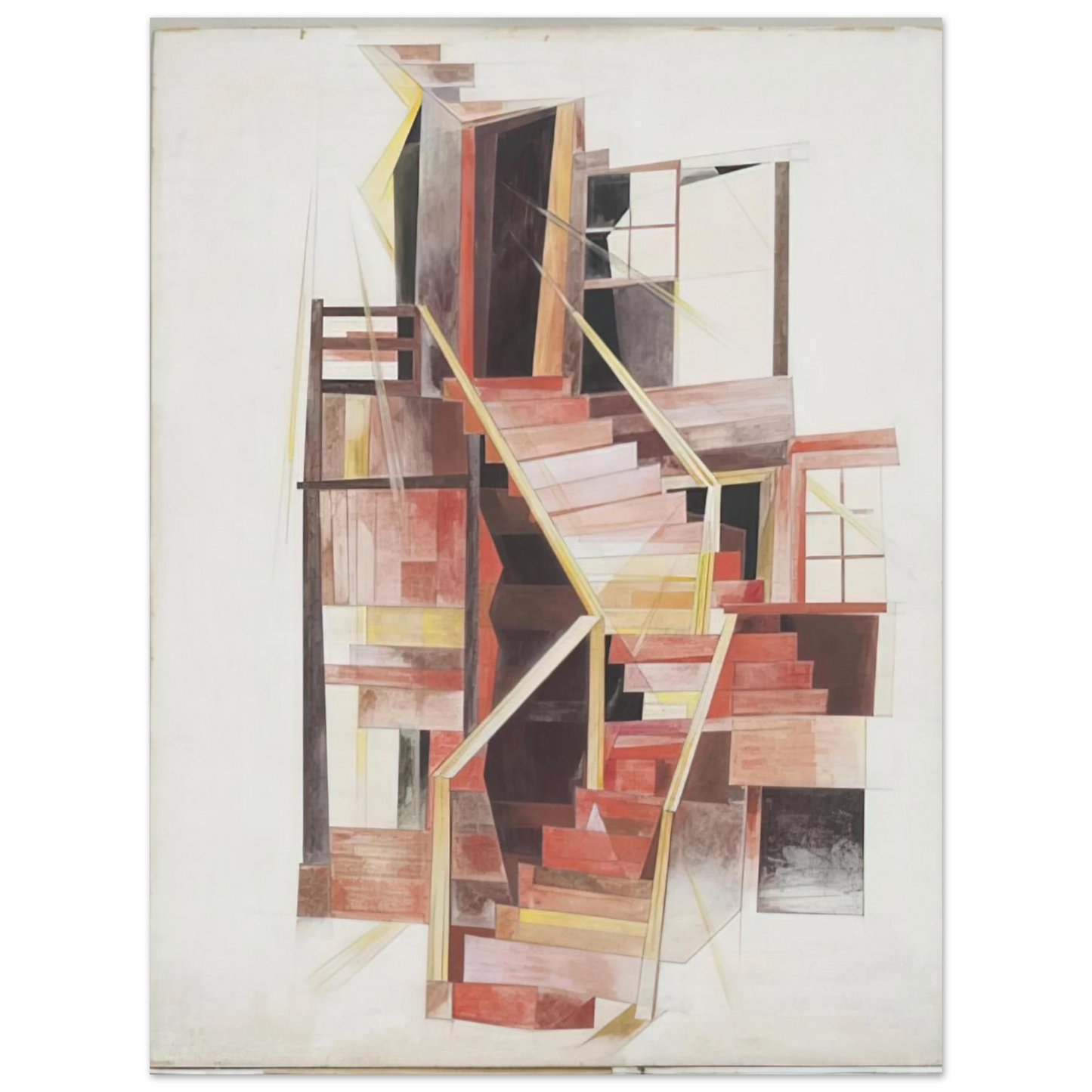 Charles Demuth - Stairs, Provincetown - 1920 75x100 cm / 30x40inches Fine Art Poster
