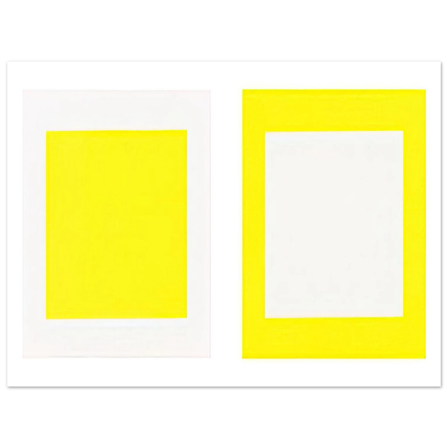 Donald Judd - Untitled Cadmium Yellow Light - 1990 75x100 cm / 30x40inches Fine Art Poster