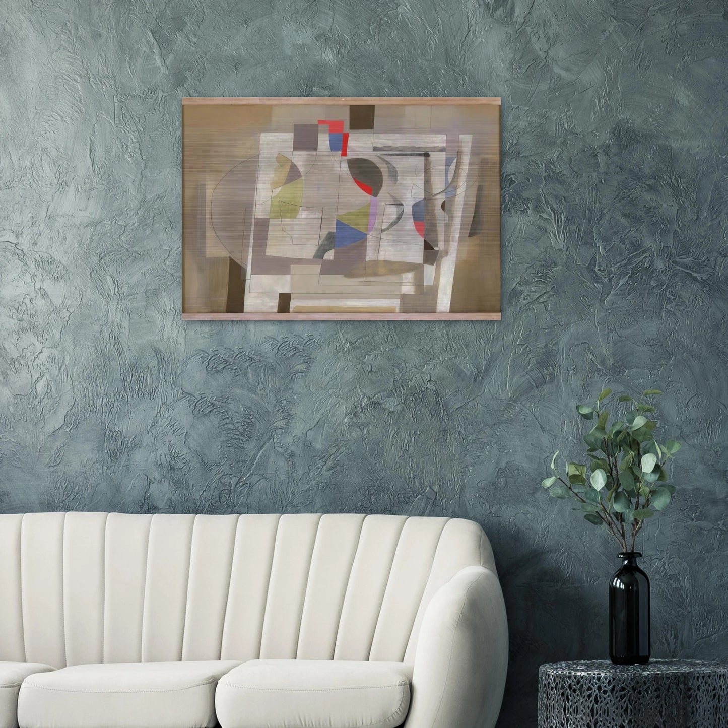 Feb 2-54 - 1954 - Ben Nicholson Brushed Aluminum Print - 70x100 cm / 28x40 inches | Ben Nicholson Aluminum Print | Ben Nicholson Prints