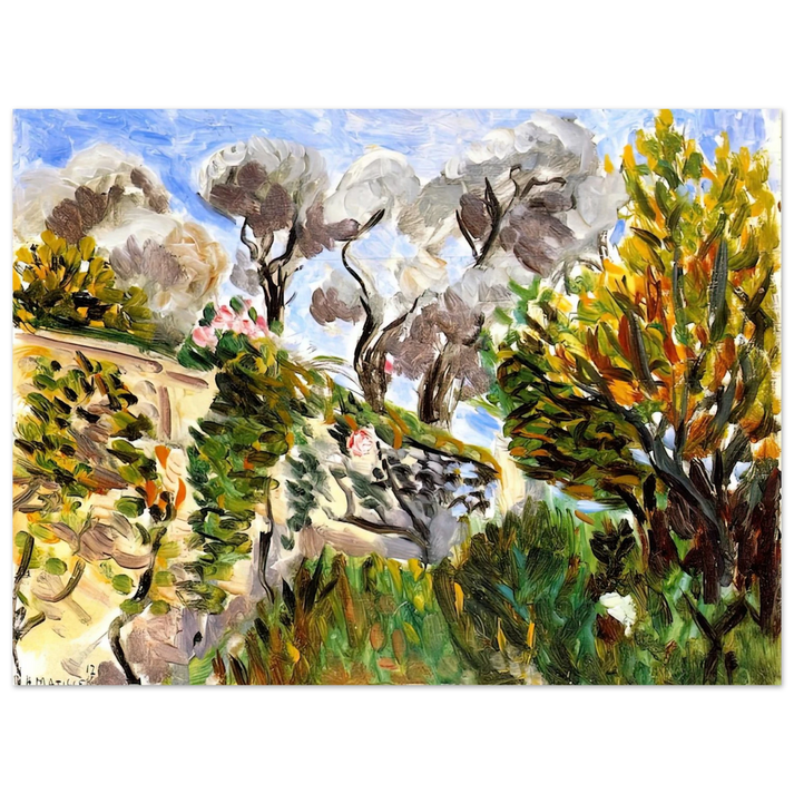 Henri Matisse - OLIVE TREES RENOIR S GARDEN IN CAGNES 1917 75x100 cm / 30x40inches Fine Art Poster