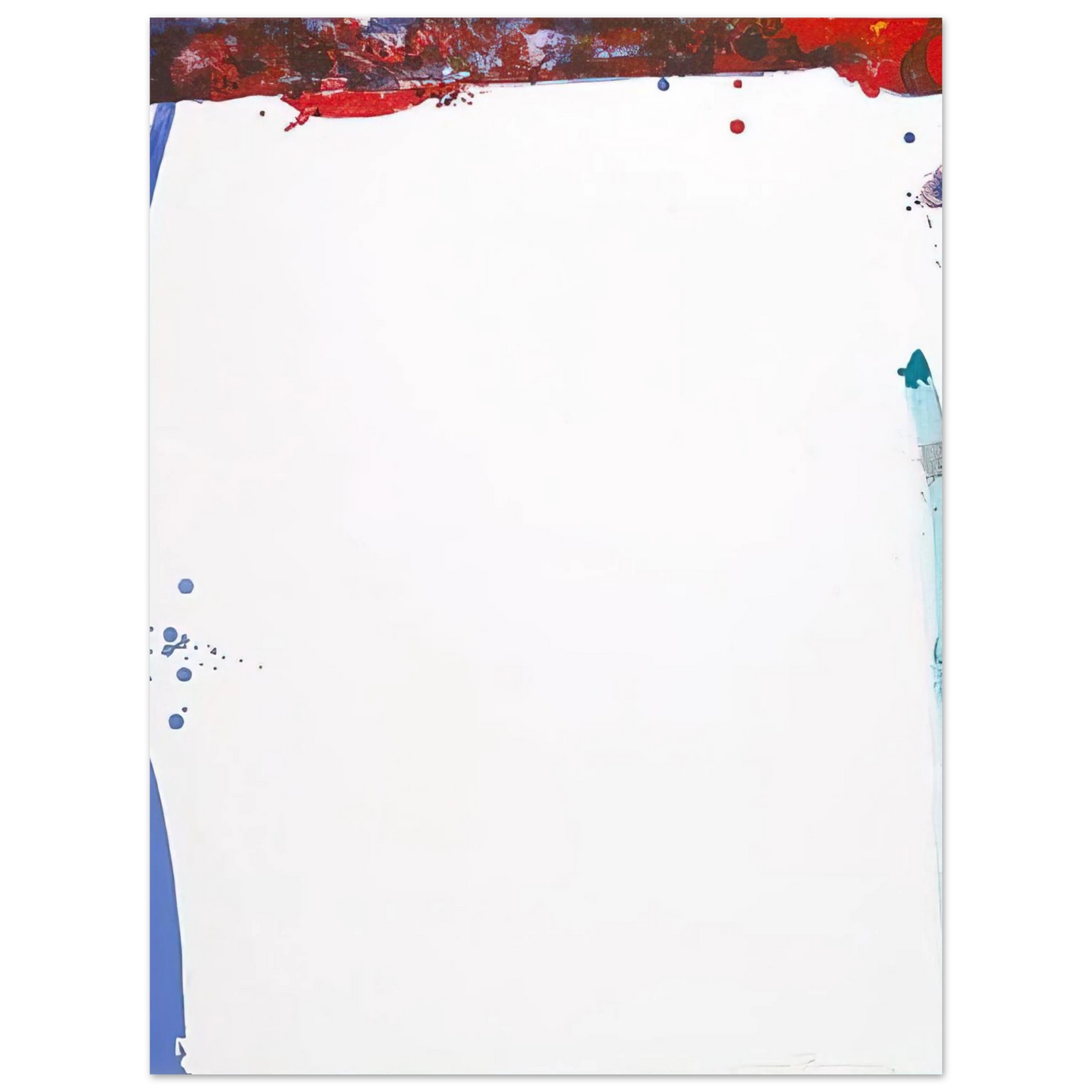 Sam Francis - Chinese Wall L. L101; SF-87 75x100 cm / 30x40inches Fine Art Poster