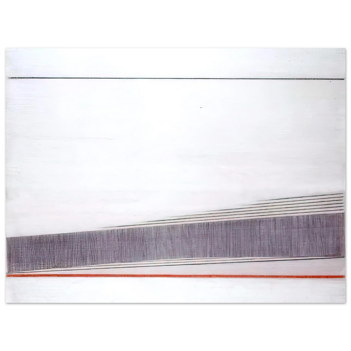 Bice Lazzari - La linea rossa - 1966 75x100 cm / 30x40inches Fine Art Poster