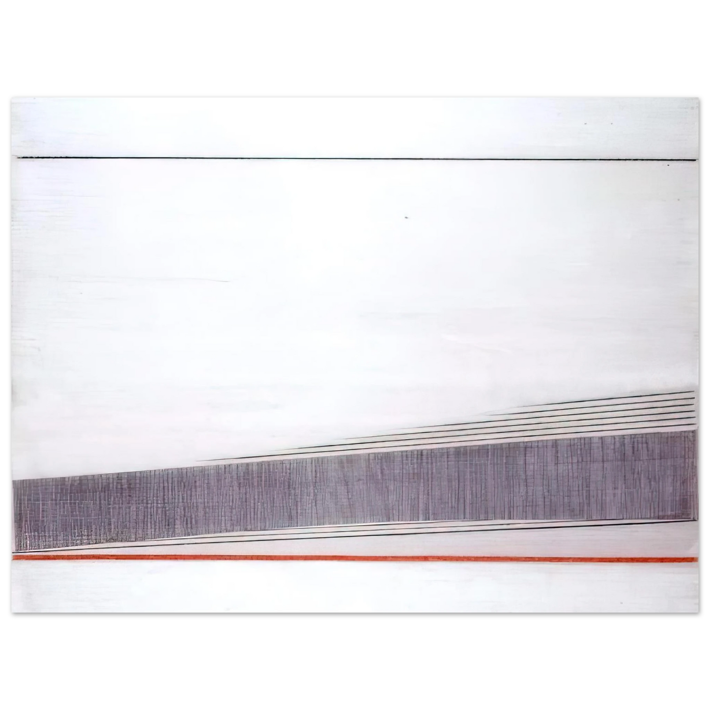 Bice Lazzari - La linea rossa - 1966 75x100 cm / 30x40inches Fine Art Poster