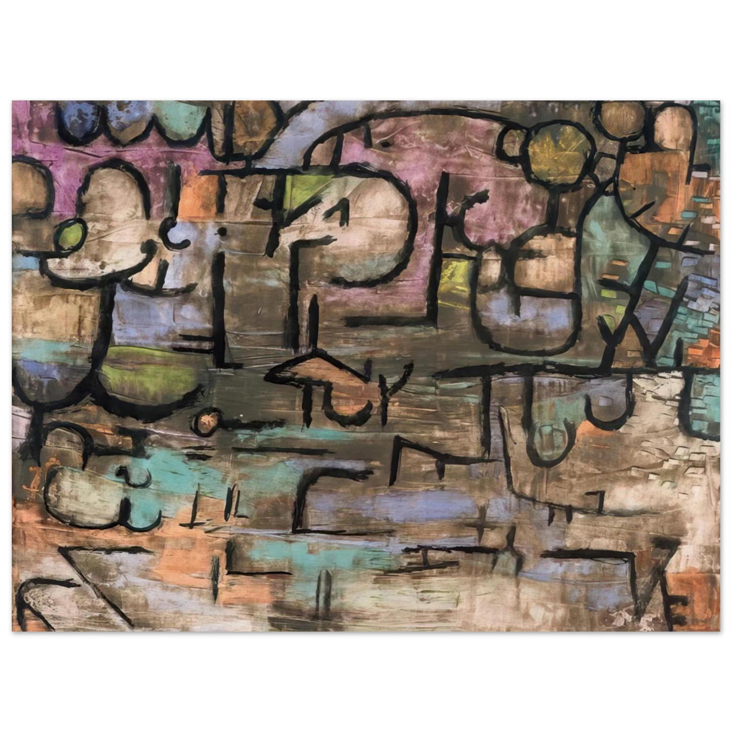 Paul Klee - AFTER THE FLOODS 1936 75x100 cm / 30x40inches Fine Art Poster