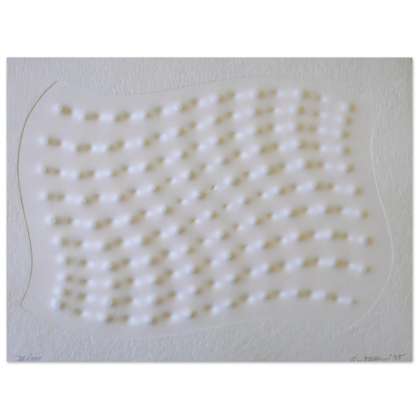 Enrico Castellani - Superficie III - 1995 75x100 cm / 30x40inches Fine Art Poster