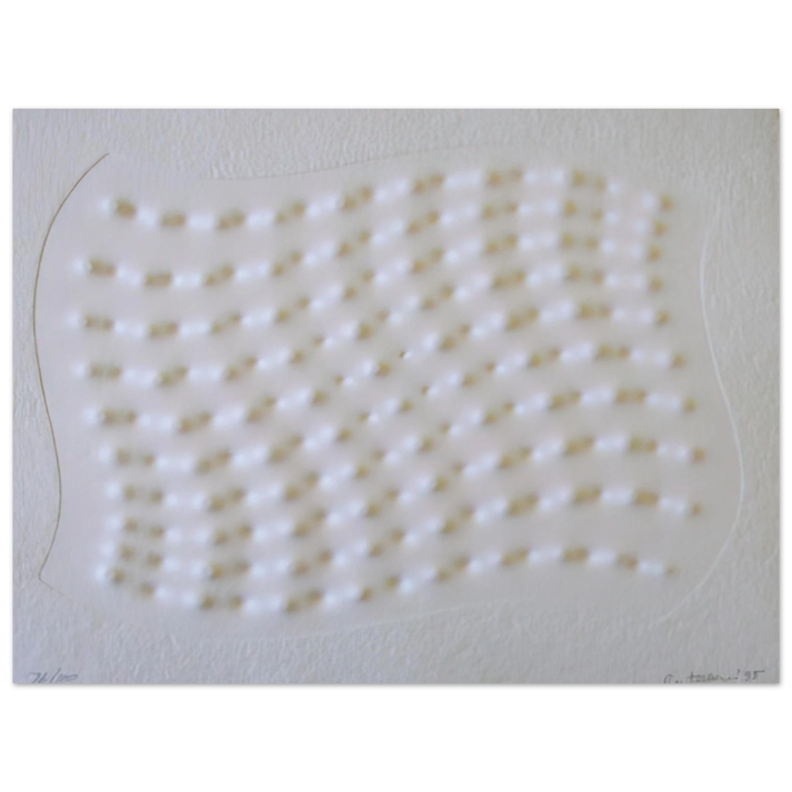 Enrico Castellani - Superficie III - 1995 75x100 cm / 30x40inches Fine Art Poster