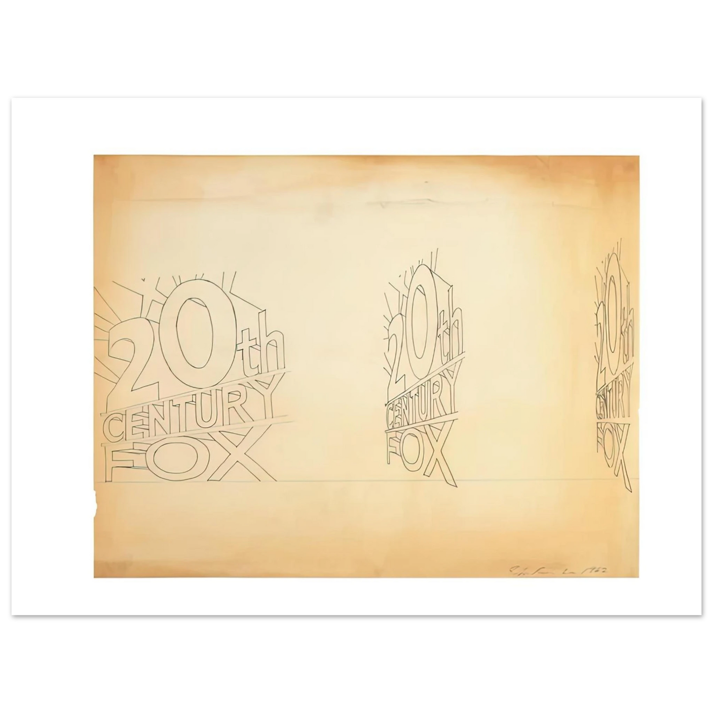 Edward Ruscha - TRADEMARK STUDY 1 1962 75x100 cm / 30x40inches Fine Art Poster