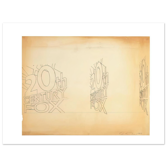 Edward Ruscha - TRADEMARK STUDY 1 1962 75x100 cm / 30x40inches Fine Art Poster