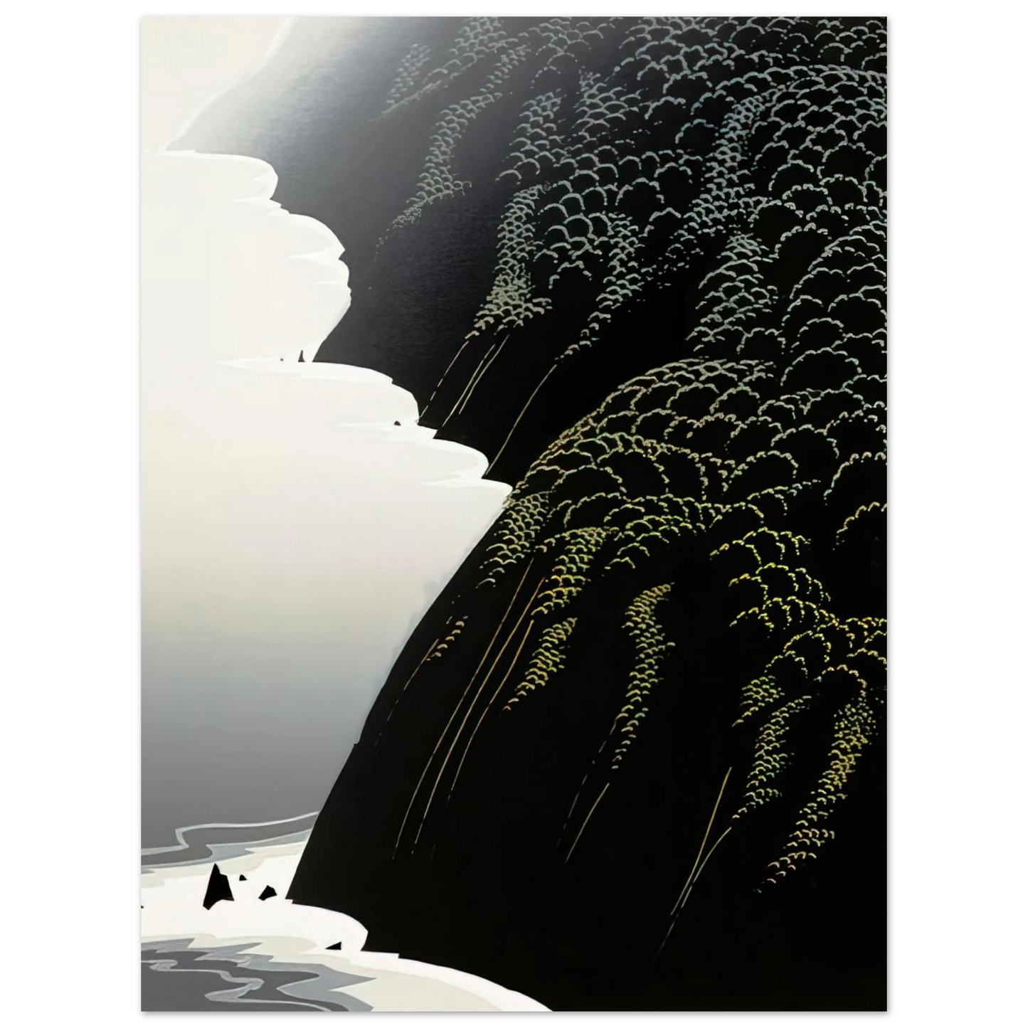 Eyvind Earle - California Coast 75x100 cm / 30x40inches Fine Art Poster