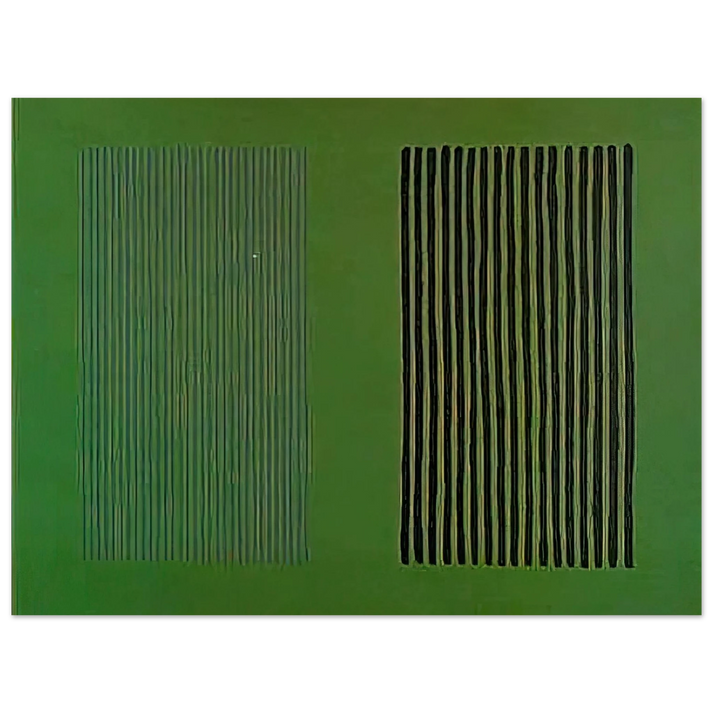 Gene Davis - Green Giant - 1980 75x100 cm / 30x40inches Fine Art Poster
