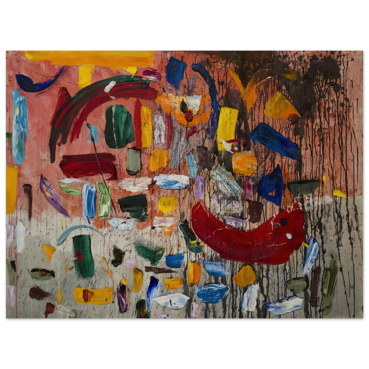 Taro Yamamoto - ABSTRACT 1957 75x100 cm / 30x40inches Fine Art Poster