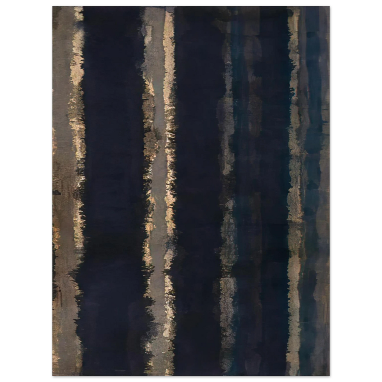 Yun Hyong-keun - Burnt Umber and Ultramarine - 1978 75x100 cm / 30x40inches Fine Art Poster