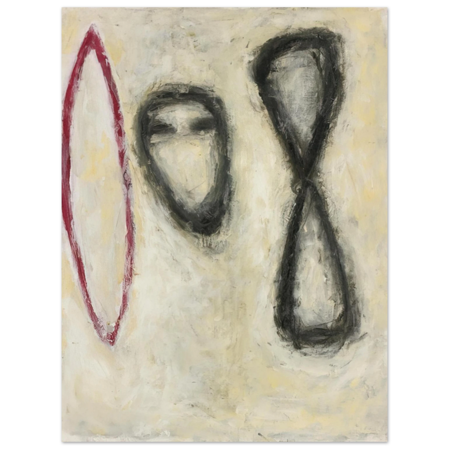 Susan Rothenberg - TRIPLE FORM 1982 75x100 cm / 30x40inches Fine Art Poster