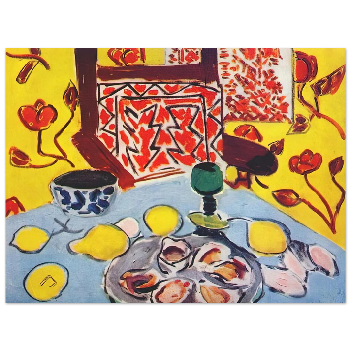 Henri Matisse - OYSTERS AND WOODEN ARMCHAIR 1943 75x100 cm / 30x40inches Fine Art Poster