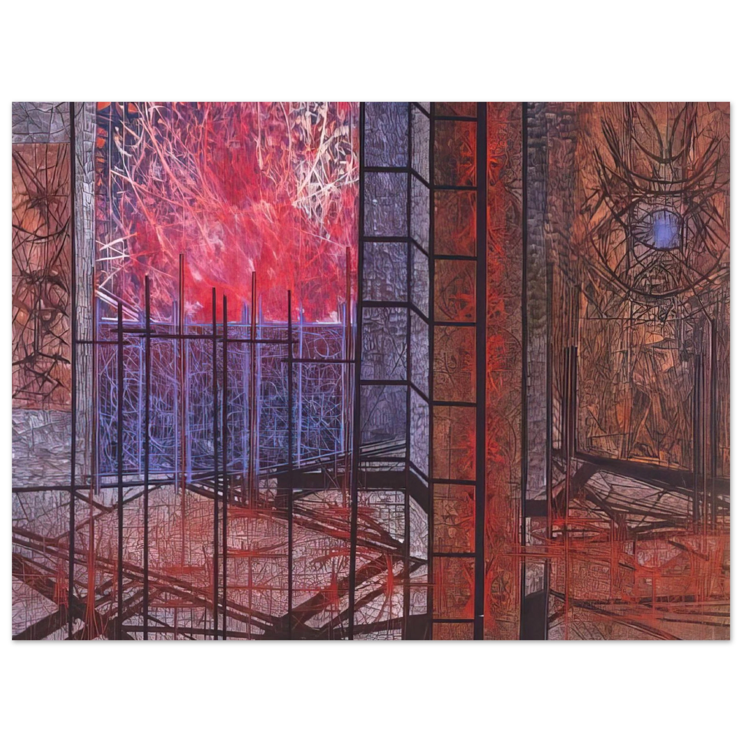 Jimmy Ernst - Chronicle - 1964 75x100 cm / 30x40inches Fine Art Poster