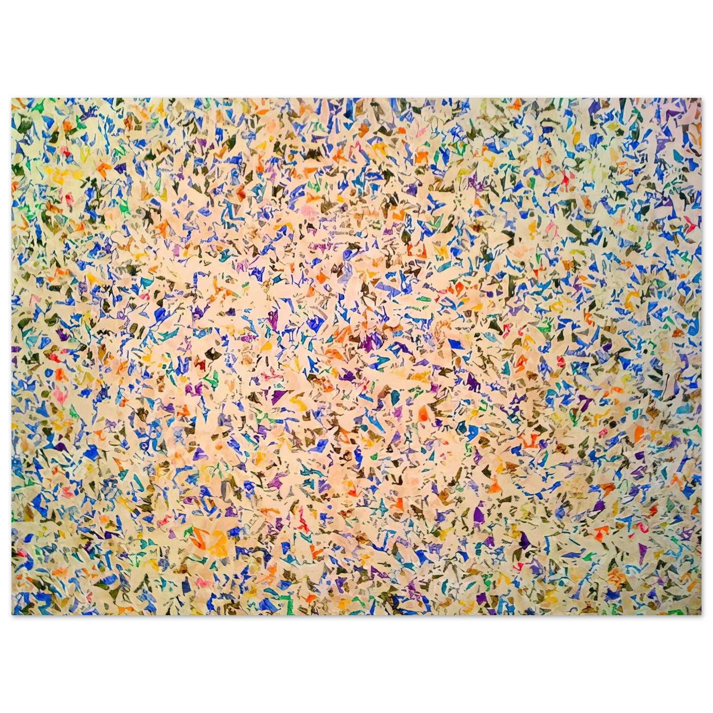 Simon Hantai - Untitled Suite 'Blancs' - 1973 75x100 cm / 30x40inches Fine Art Poster