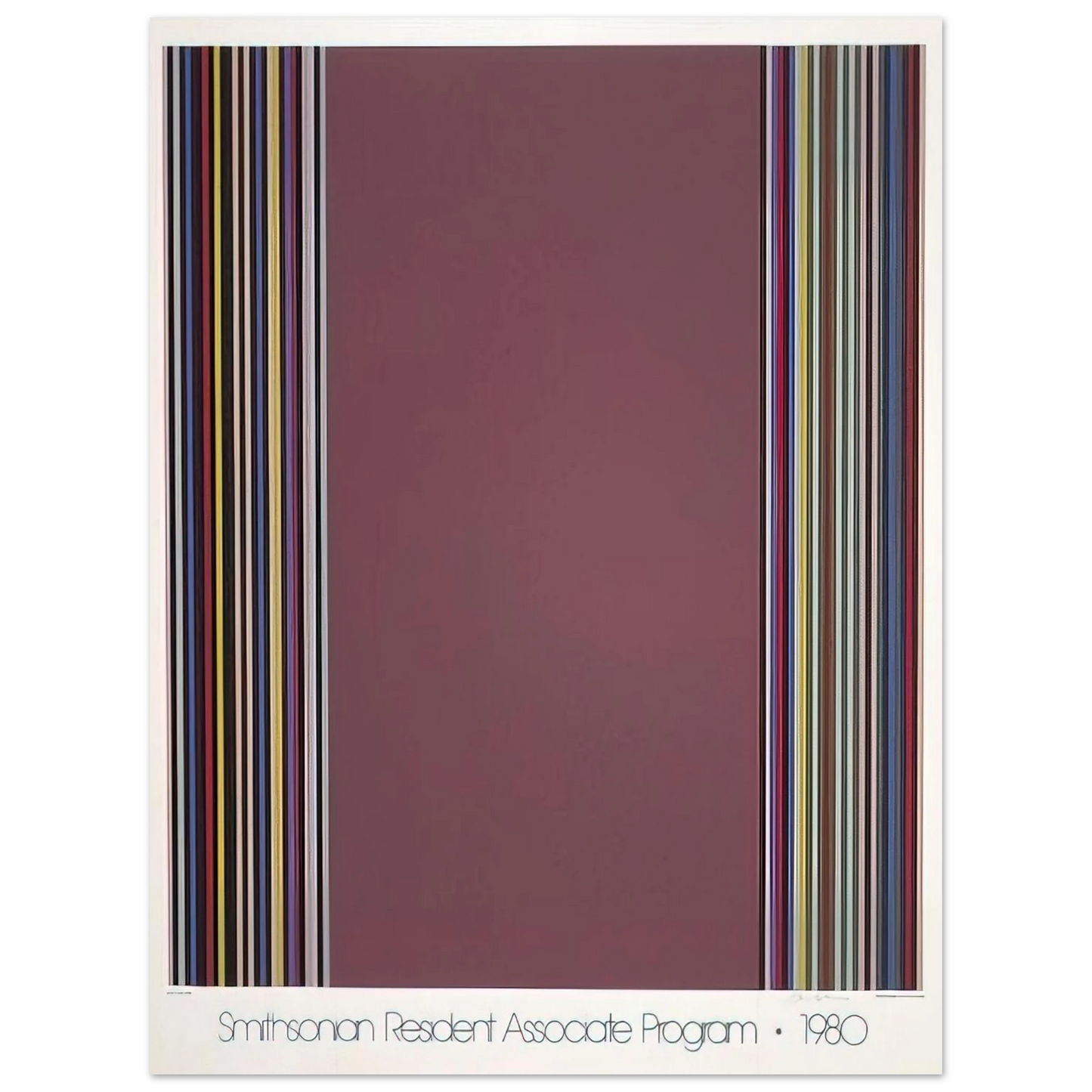 Gene Davis - Smithsonian Resident Associates Program 1980 15th Anniversary Poster - 1980 75x100 cm / 30x40inches Fine Art Poster