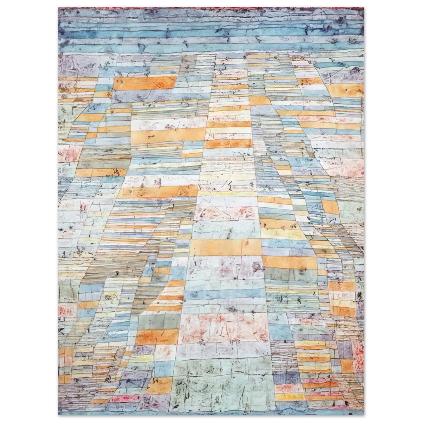 Paul Klee - MAIN PATH AND BYWAYS 1929 75x100 cm / 30x40inches Fine Art Poster