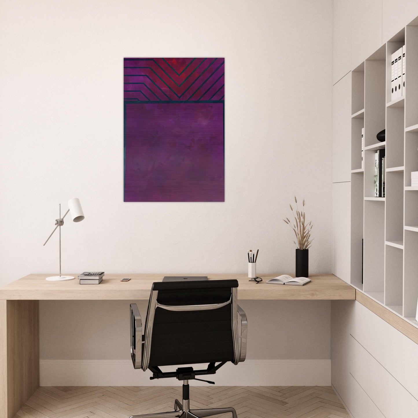 UNTITLED 1986 - Luis Feito Brushed Aluminum Print - 70x100 cm / 28x40 inches | Luis Feito Aluminum Print | Luis Feito Prints