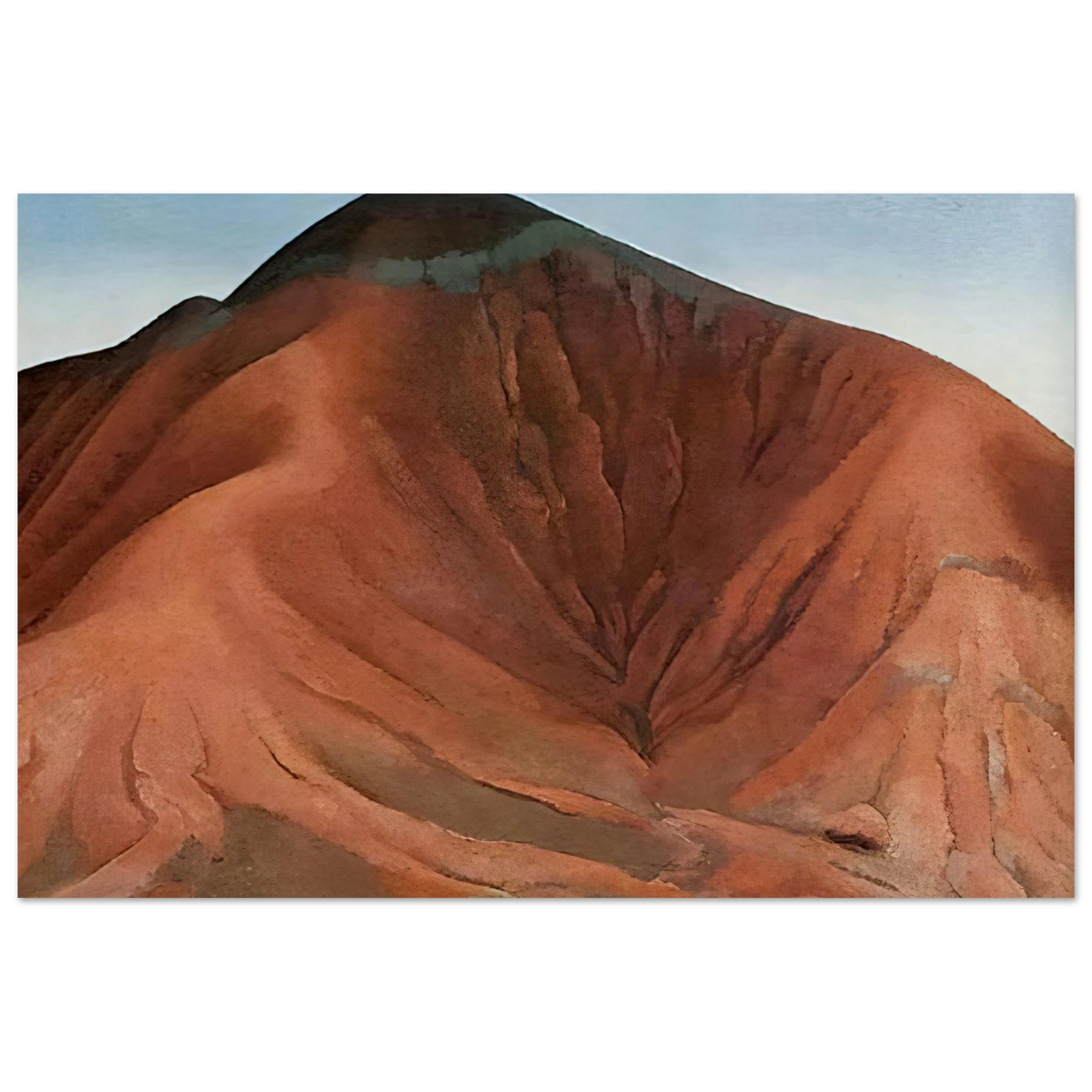 Georgia O'Keeffe - Small Purple Hills Fine Art Poster