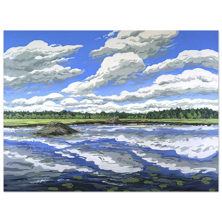 Neil Welliver - Big Flowage - 1979 75x100 cm / 30x40inches Fine Art Poster