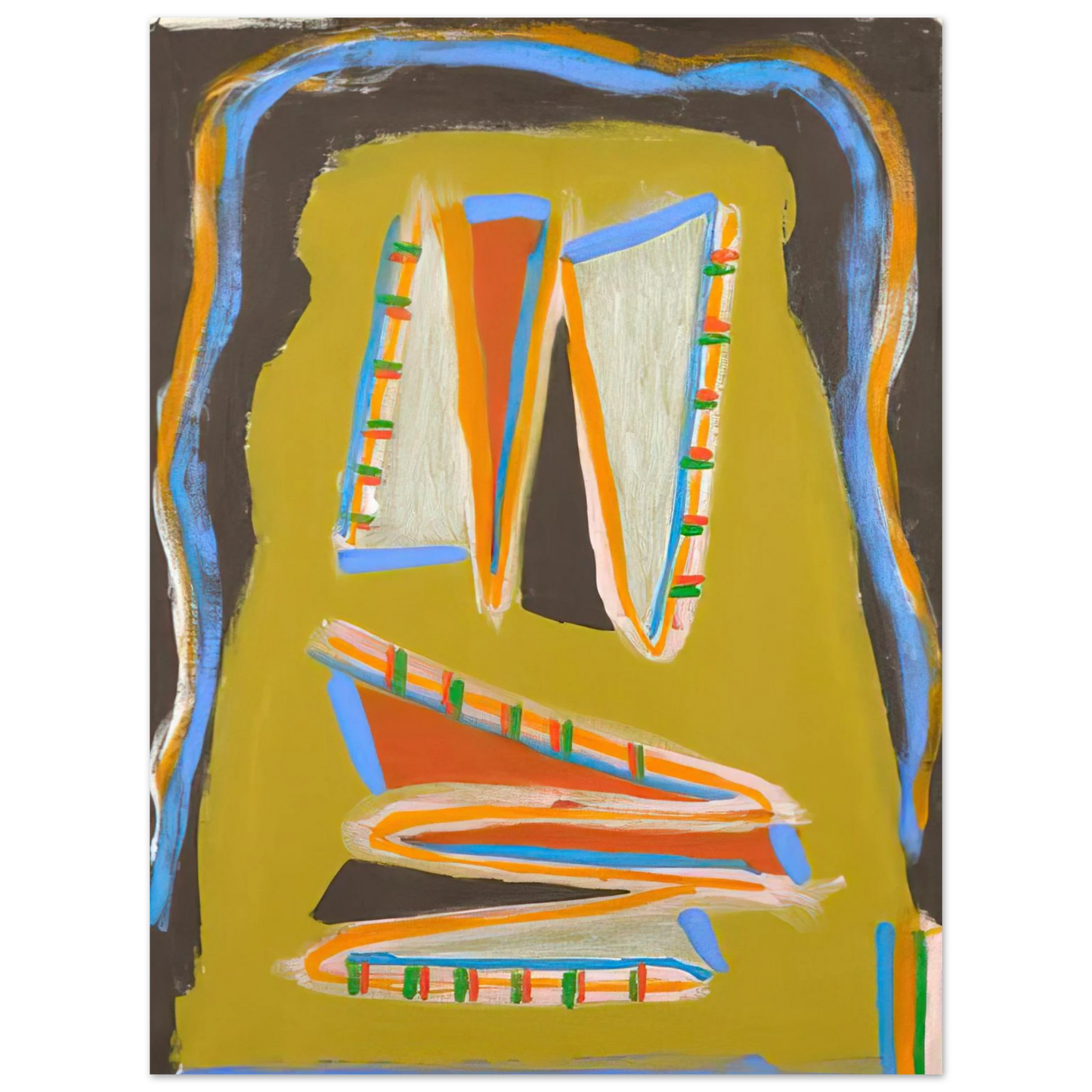 Betty Parsons - Indian Writhing - 1977 75x100 cm / 30x40inches Fine Art Poster