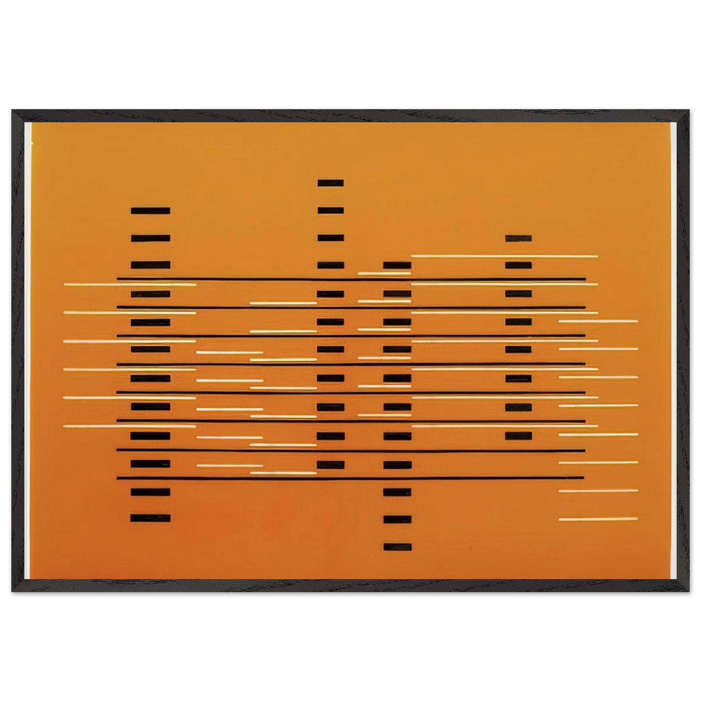 FRONTAL 1927 - Josef Albers 70x100 cm / 28x40 inches Framed Art Print – Black Wooden Frame