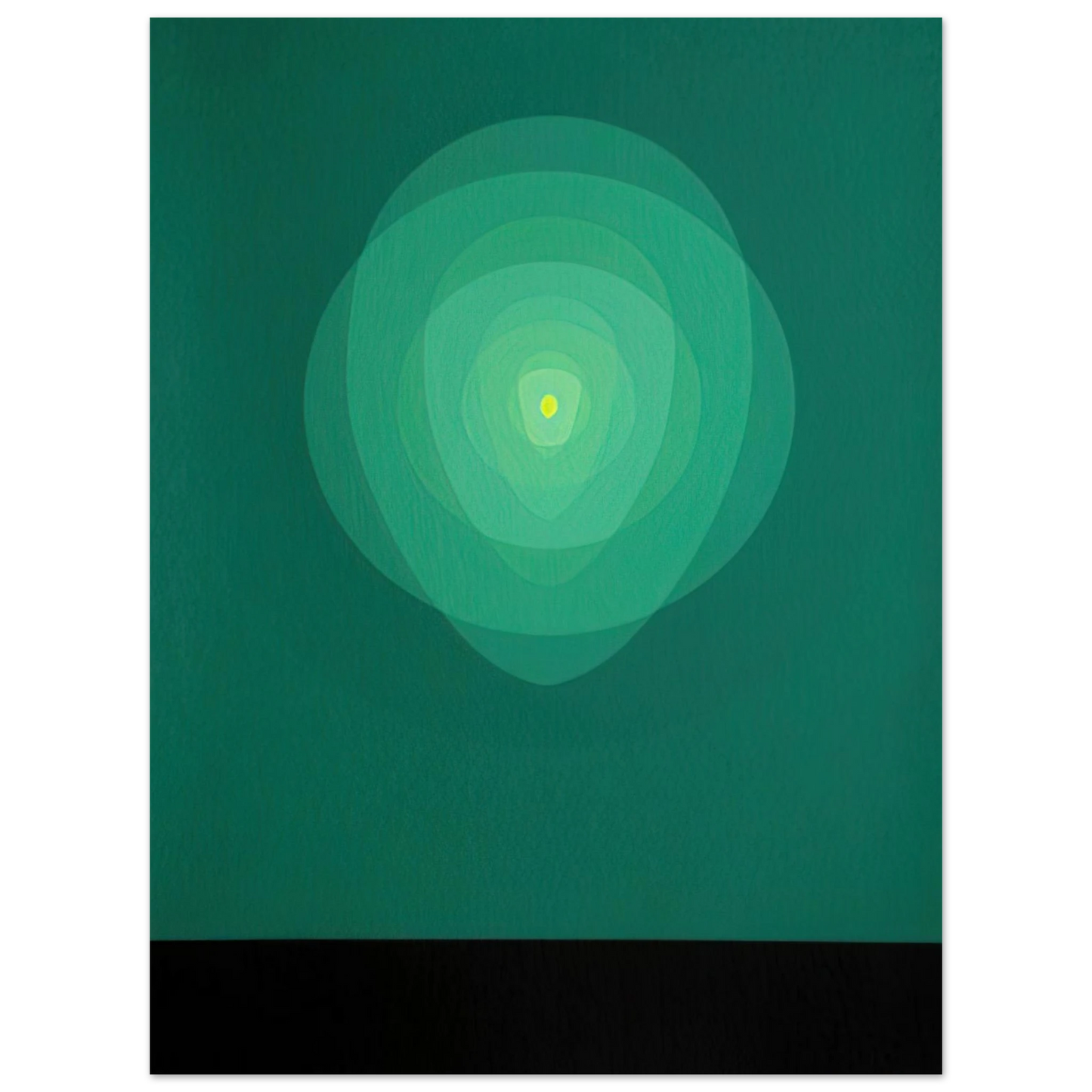 Clarence Holbrook Carter - Green Mandala - 1969 75x100 cm / 30x40inches Fine Art Poster