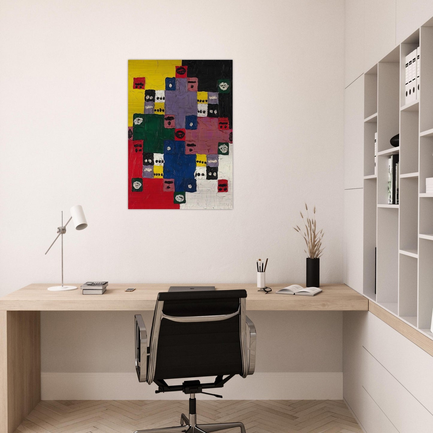 Magic 14 - 1960 - Alfred Jensen Brushed Aluminum Print - 70x100 cm / 28x40 inches | Alfred Jensen Aluminum Print | Alfred Jensen Prints