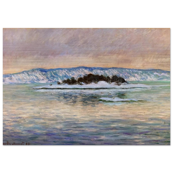 The Fjord, near Christiania - claude monet Brushed Aluminum Print - 70x100 cm / 28x40 inches | claude monet Aluminum Print | claude monet Prints