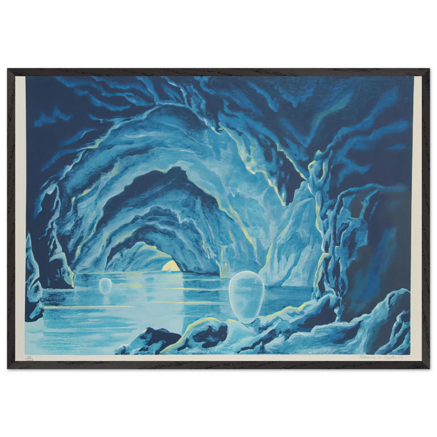 Pilgrimage 6 - 1977 - Clarence Holbrook Carter 70x100 cm / 28x40 inches Framed Art Print – Black Wooden Frame