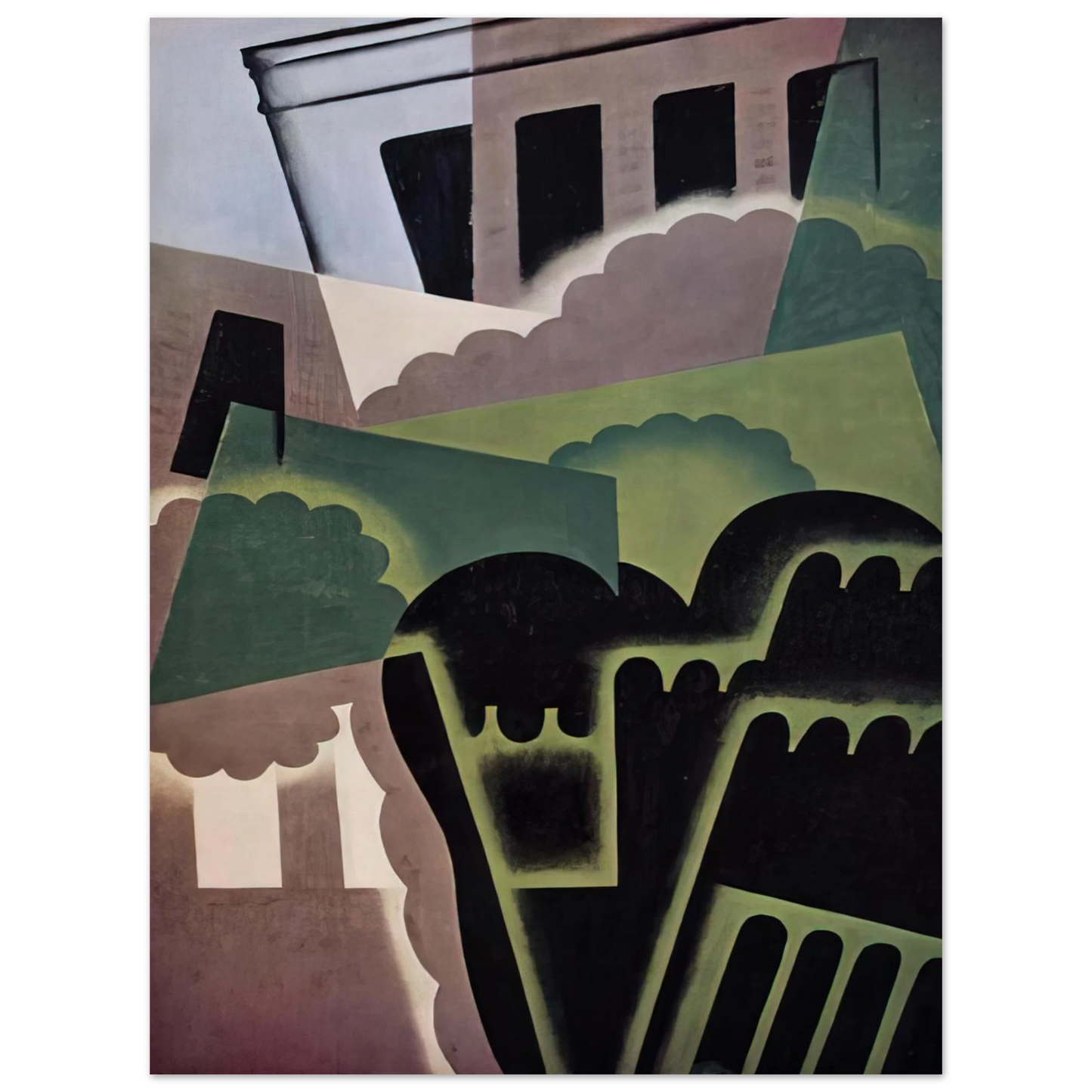 Juan Gris - LANDSCAPE 75x100 cm / 30x40inches Fine Art Poster