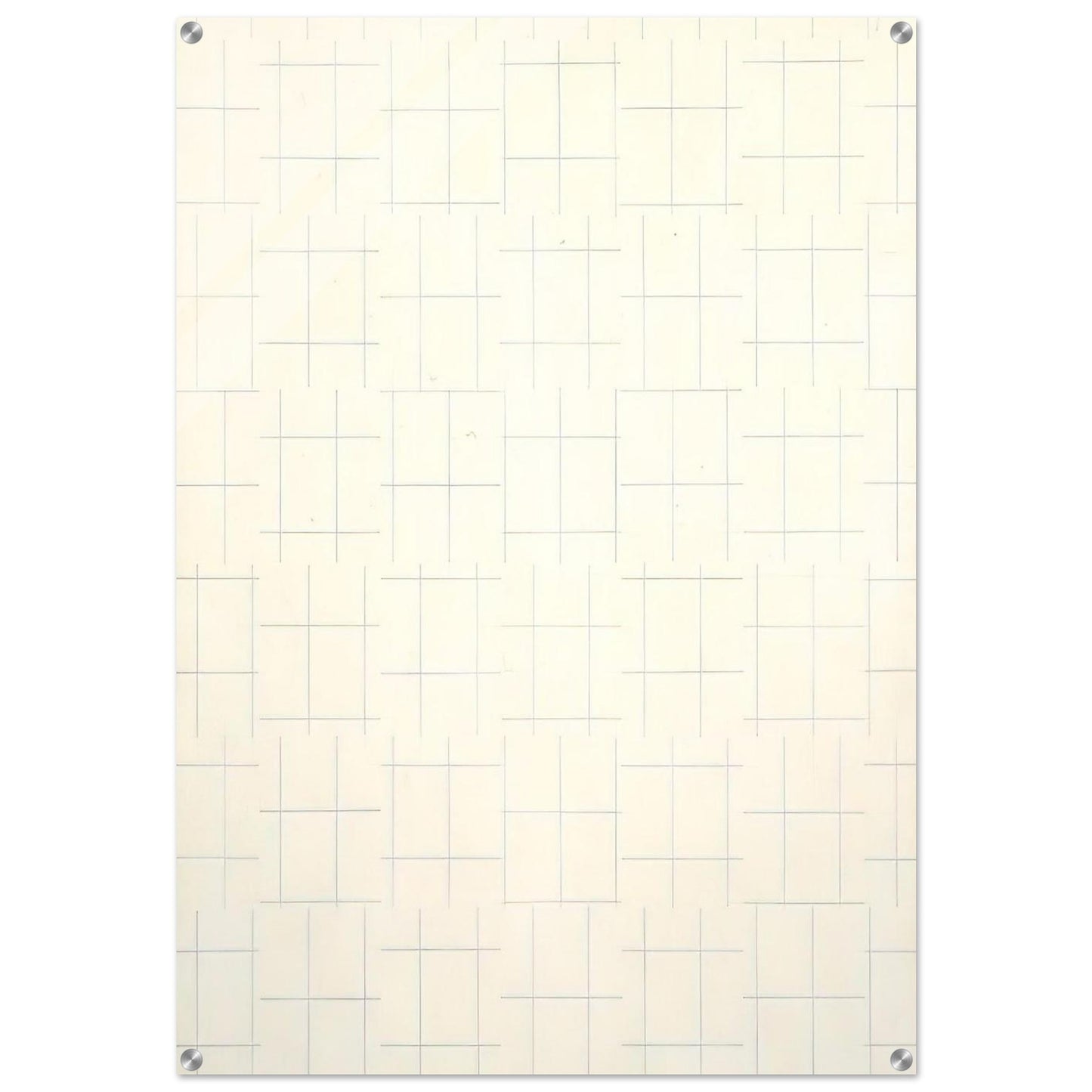 Two Warps and Wefts of Short Lines 0° 90° - 1956 - Francois Morellet Acrylic Print - 70x100 cm / 28x40″ inches | Francois Morellet Wall Art | Francois Morellet Prints