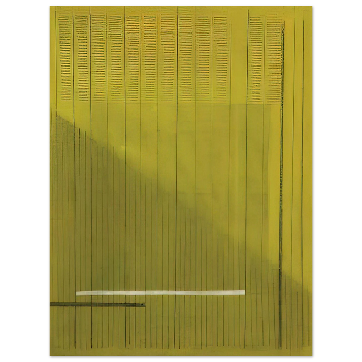 Bice Lazzari - Grigio Giallo Gray and Yellow - 1966 75x100 cm / 30x40inches Fine Art Poster